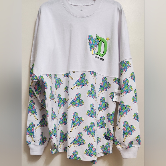 *NWT* Disneyland Eats Sz SMALL Treats Mickey Lollipop Lolipop Spirit Jersey NEW - Picture 2 of 11